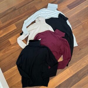 Banana Republic Women's Turtleneck Sweater Bundle